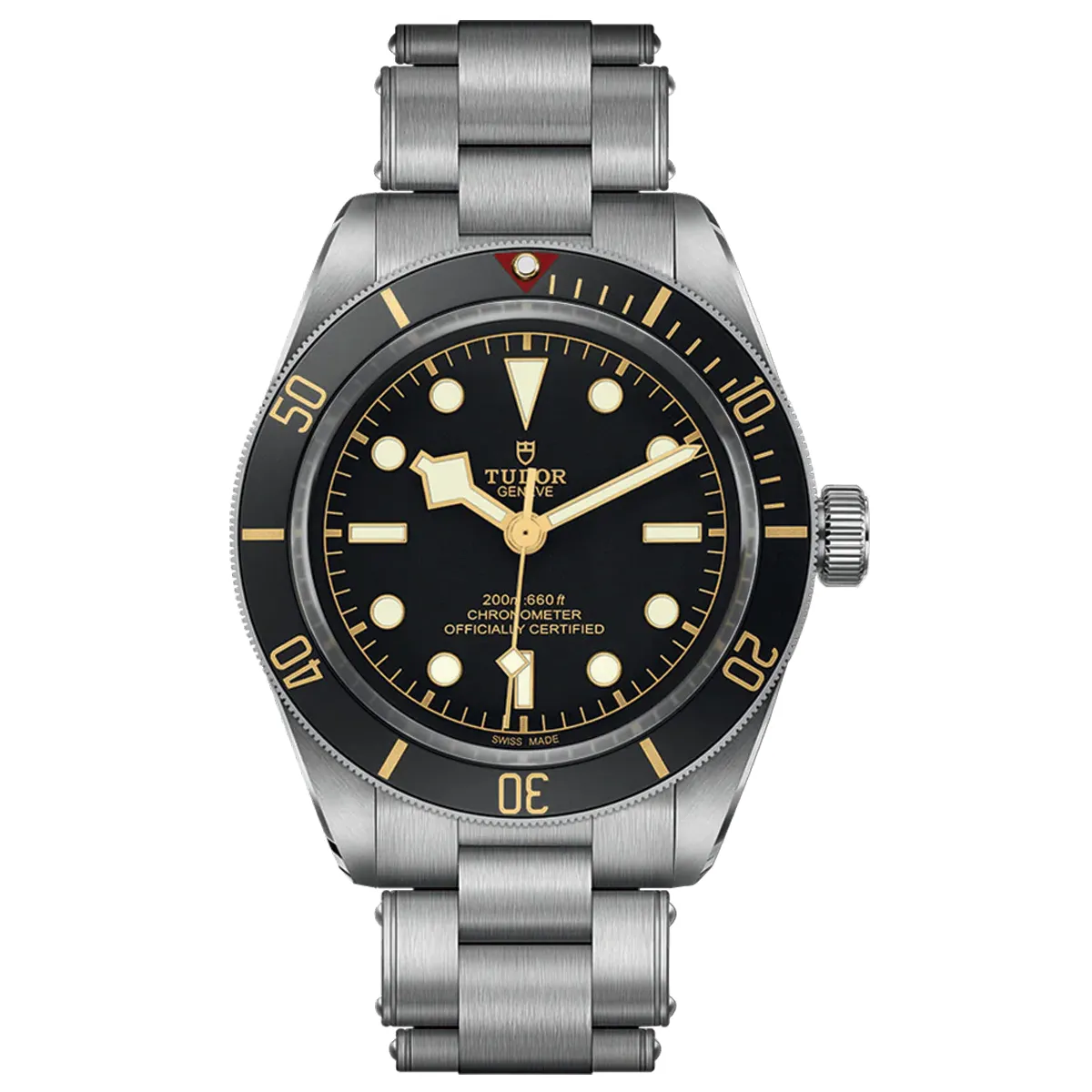 Đồng Hồ Tudor Black Bay 58 Chronometer M79030N-0001 mặt số màu đen. Dây đeo bằng thép. Thân vỏ bằng thép.