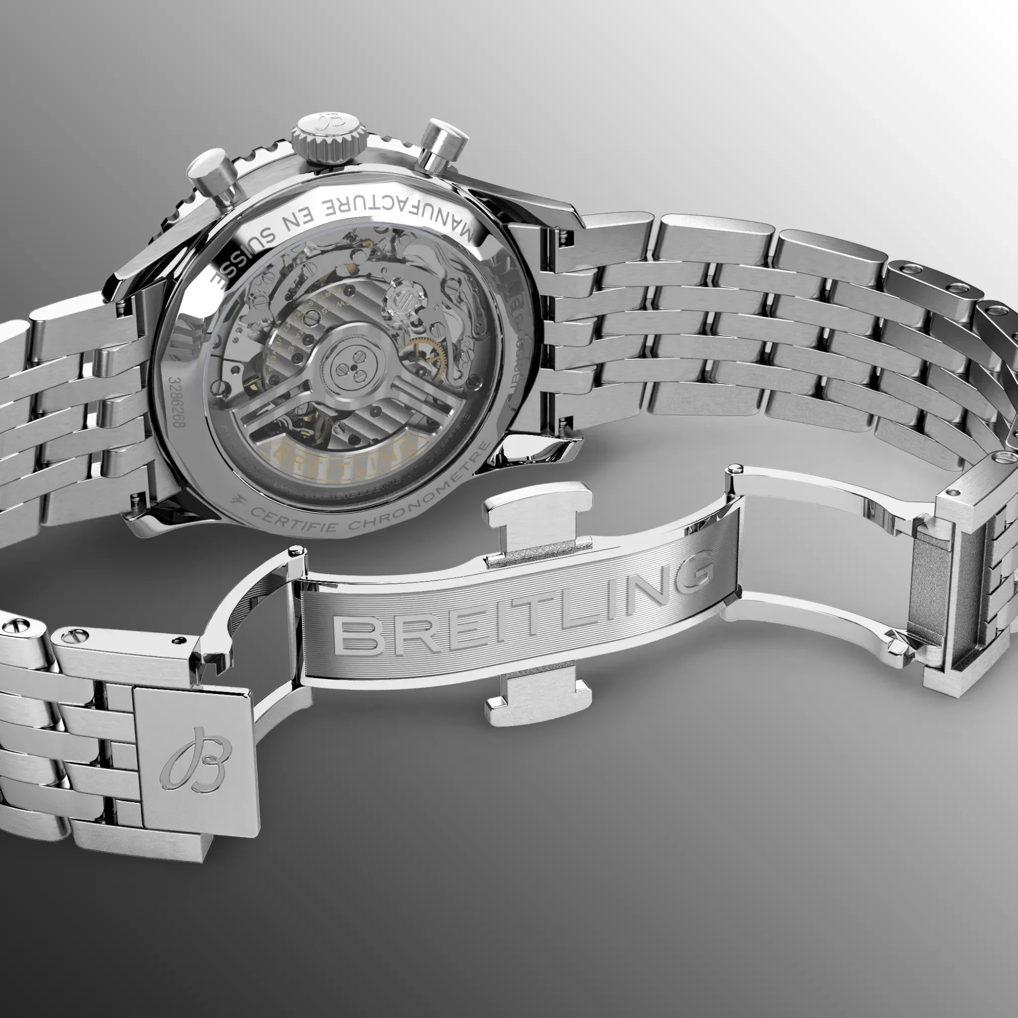 Đồng hồ Breitling Navitimer B01 Chronograph 41 AB0139211G1A1 mặt số màu bạc. Dây đeo bằng thép. Thân vỏ bằng thép.