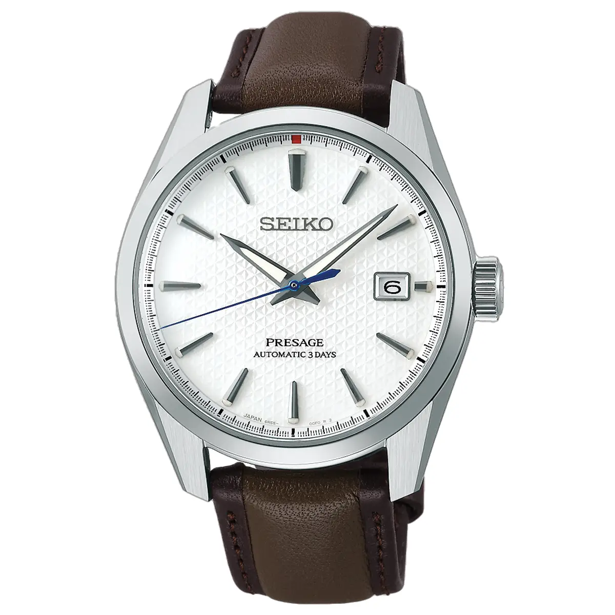 Đồng hồ Seiko Presage Sharp Edged Laurel Limited 110th Wristwatchmaking Anniversary SPB413J1 mặt số màu trắng. Dây đeo bằng da. Thân vỏ bằng thép