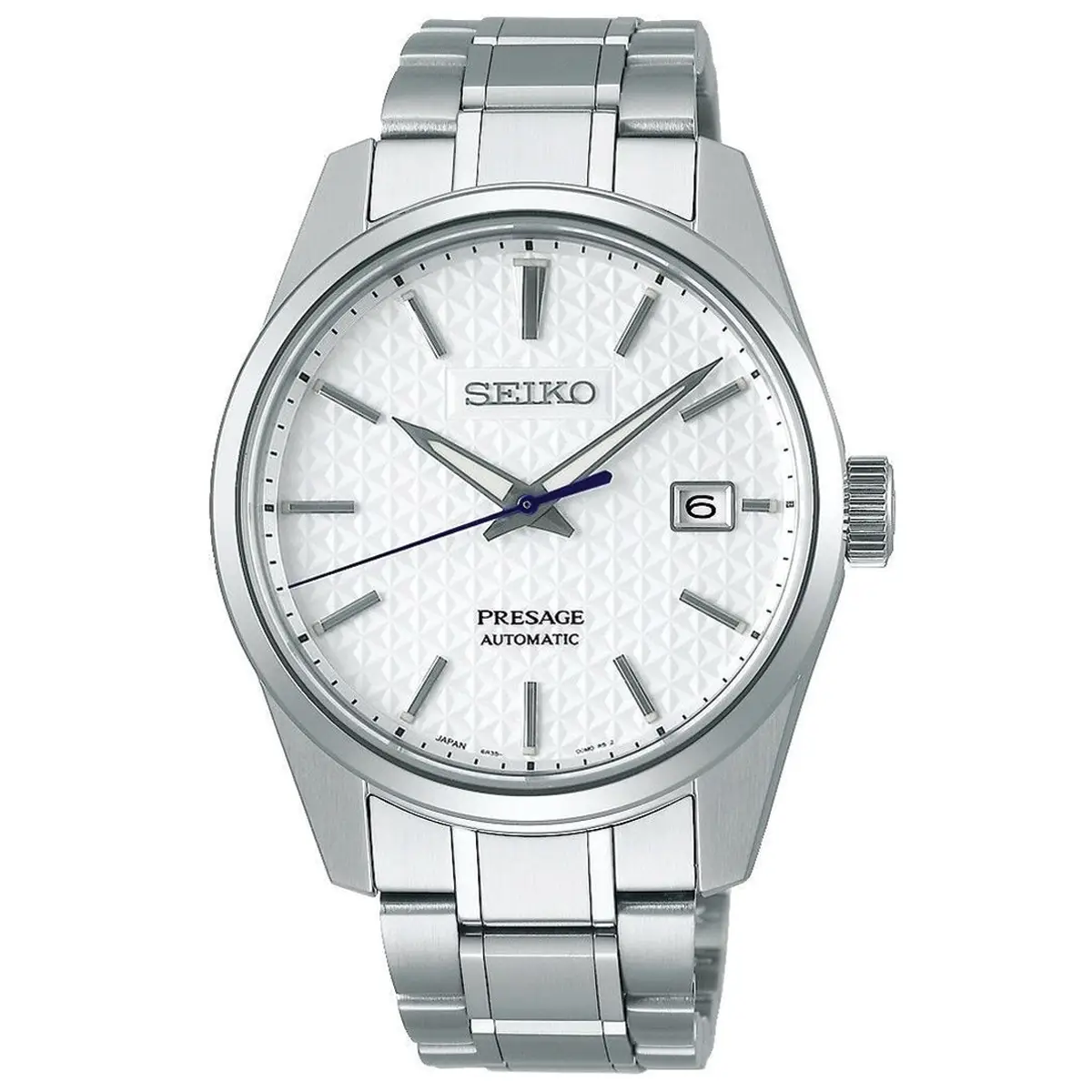Đồng hồ Seiko Presage Sharp Edged SARX075 (SPB165J1) mặt số màu trắng. Dây đeo bằng thép. Thân vỏ bằng thép.