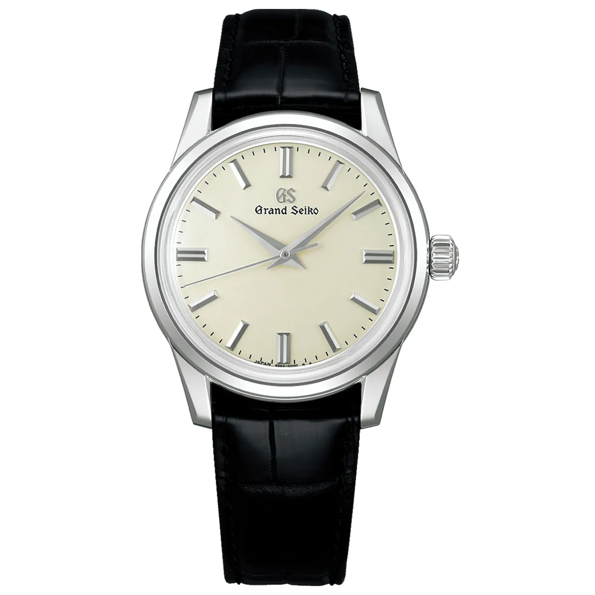 Đồng hồ Grand Seiko Elegance Collection SBGW301 mặt số màu trắng. Dây đeo bằng da. Thân vỏ bằng thép.