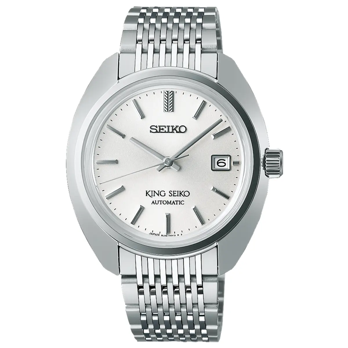Đồng hồ King Seiko KS1969 Automatic SDKA017 (SJE109) với mặt số màu bạc. Dây đeo bằng thép. Thân vỏ bằng thép.