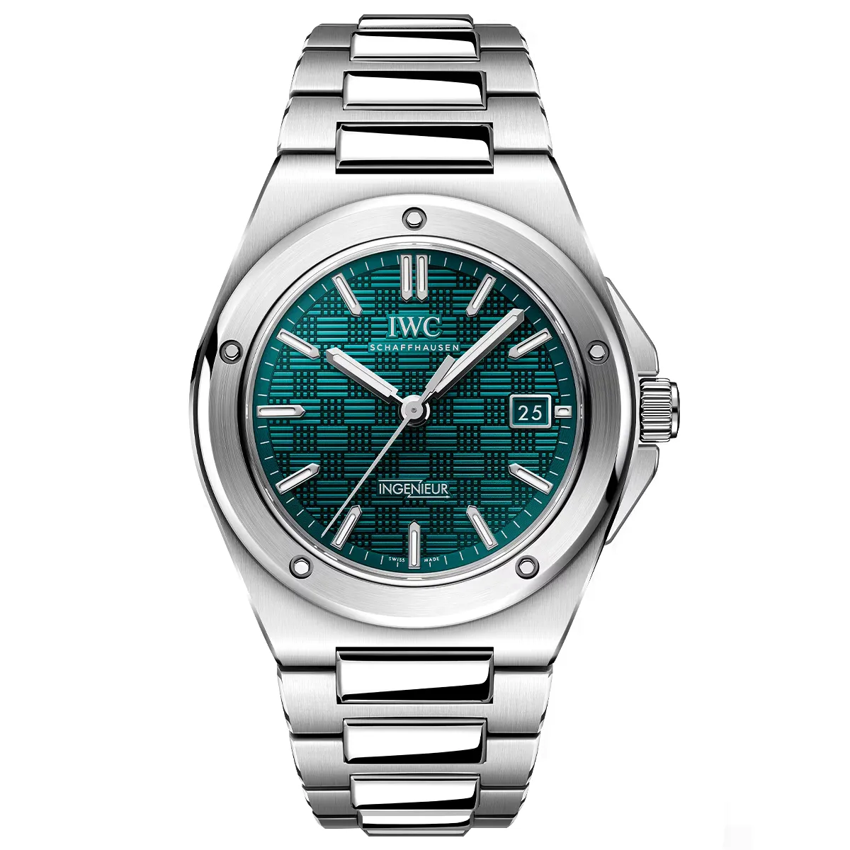 Đồng hồ IWC Ingenieur Automatic 40 IW328903 mặt số màu xanh. Dây đeo bằng thép. Thân vỏ bằng thép.